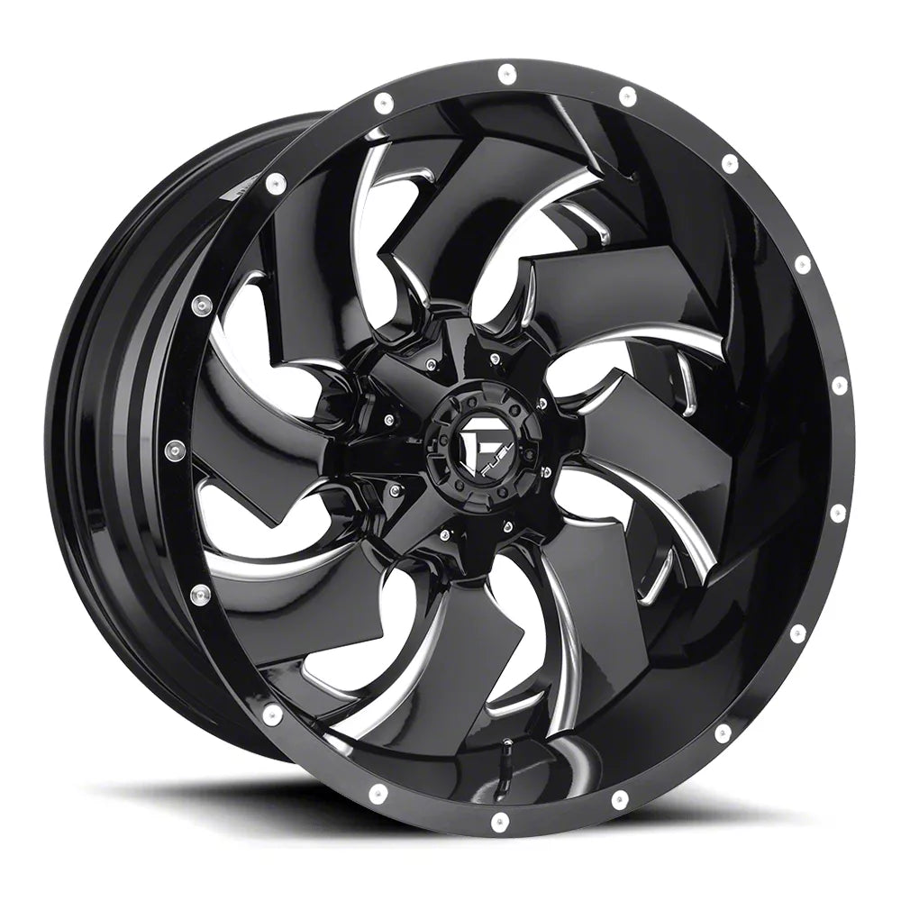 CLEAVER 24x16 5x127.00/5x139.70 GLOSS BLACK MILLED (-99 mm)