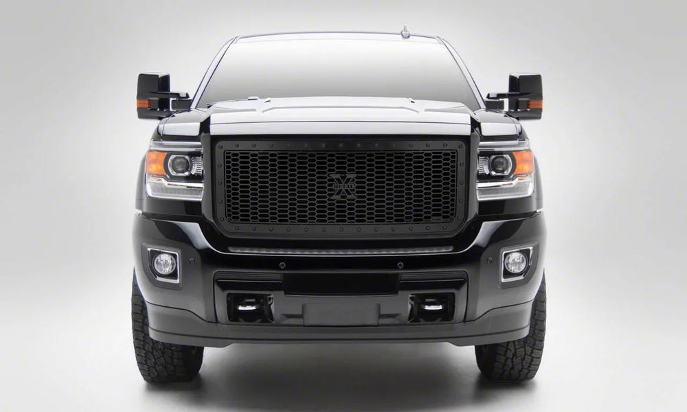 1519 SIERRA 2500/SIERRA 3500 STEALTH LASER X GRILLE/BLACK/MILD STEEL/1 PC/INSERT