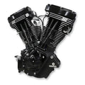 S&S Cycle 84-99 BT 4 1/8in Bore Cylinder & Pistons Kit For S&S V124 Engine - Wrinkle Black