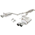 18C MUSTANG GT COUPE TWIN 3IN SS CATBACK EXHAUST SYS W/ OVAL VAREX MUFFLERS/QU