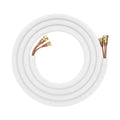 50FT 1/4 X 1/2 LINESET FOR DIY 18K INDOOR W/ DIY PRO CABLE R454B WHITE