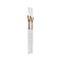 50FT 1/4 X 1/2 LINESET FOR DIY 18K INDOOR W/ DIY PRO CABLE R454B WHITE