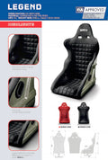 Sparco Seat Legend Kev Red