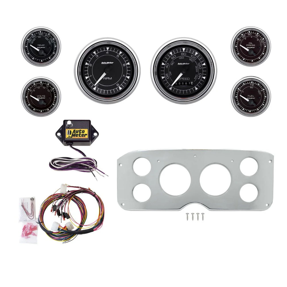 AutoMeter chrome gauge