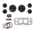 AutoMeter Chrono Chrome 55-59 GMC Truck Billet Panel/Gauge Kit - 3-3/8in. (x2) & 2-1/16in. (x4)