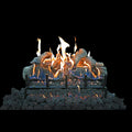 30IN LAVA FRT VIEW NATURAL GAS ELECTRONIC IGNITION BURNER W/GLOWFIRE LOGS;MUST A