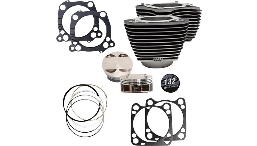 S&S Cycle 2017+ M8 Models 4.5in Stroke 132in Big Bore Kit