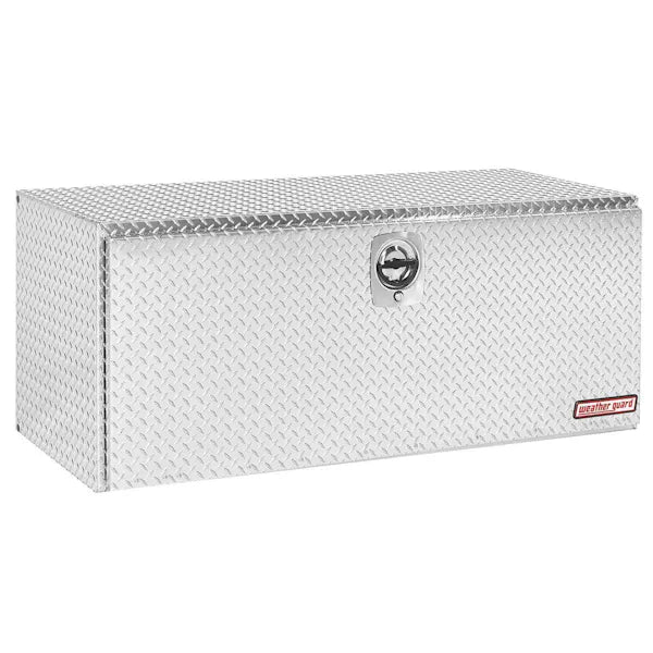 60 X 24 X 24IN UNDER BED ALUMINUM JUMBO BOX TOOL 20 CU FT CLEAR FINISH