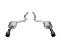 3.0 Dual Rear Exit Axle-Back Exhaust System with 4.5 Straight Cut Carbon Fiber Tips