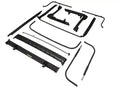 Replacement Bows AND Frames; OE style Black Jeep 07-17 Wrangler 2-Door; For 2010-2015 Supertop NX or factory FT cable FT top