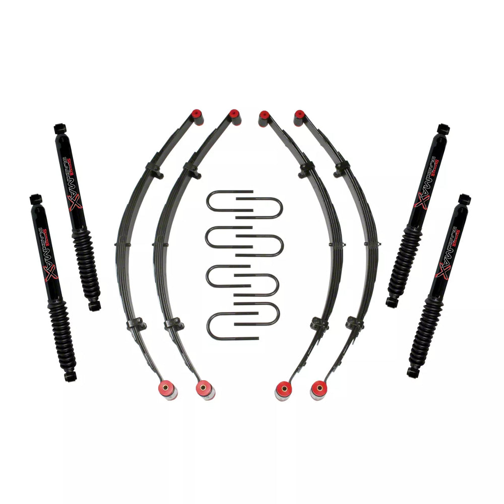 Skyjacker 2.5"KIT,76-86 CJ W/4 BLK MA