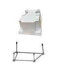 4 BOLT BASE W/ 12IN PATTERN (FOR 6FT OR 8FT BOARD) WHITE W/JIG