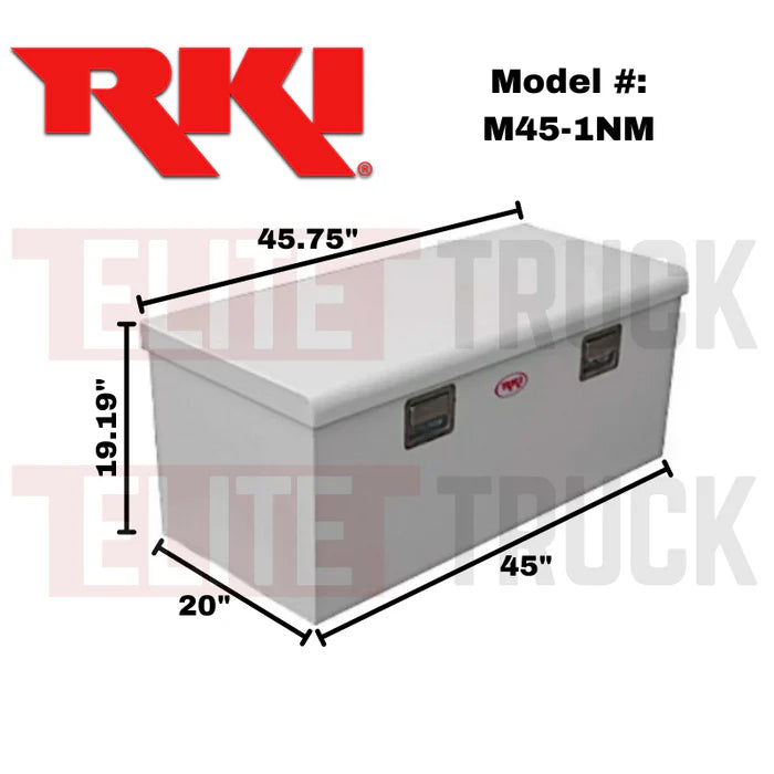 SINGLE LID STEEL CHEST BOX WHT F/SPORTSIDE/MIDSIZE
