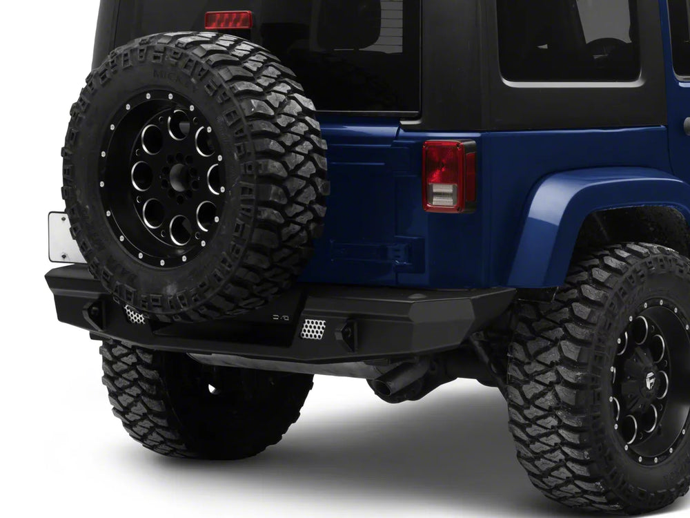DV8 Offroad 07-18 Jeep Warngler JK Full-Width Rear Bumper