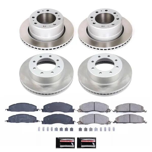 Power Stop 09-10 Dodge Ram 2500 Front and Rear Semi-Coated Rotor Kit
