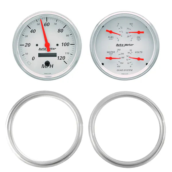 4753 CHEVROLET TRUCK 2 X 5IN DIRECT FIT DASH KIT 2PCS ARCTIC WHITE
