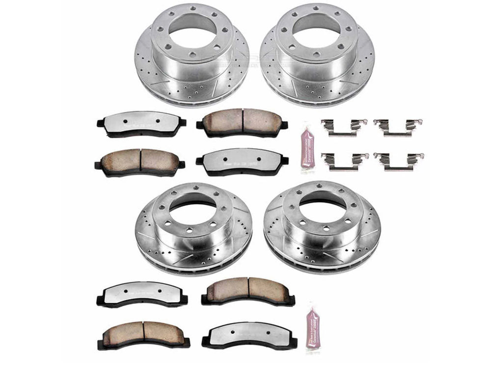 Power Stop 1999 Ford F-350 Super Duty Front & Rear Z23 Evolution Sport Brake Kit