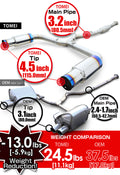 Tomei FULL TITANIUM MUFFLER KIT REPAIR PART EXPREME Ti MAIN PIPE A