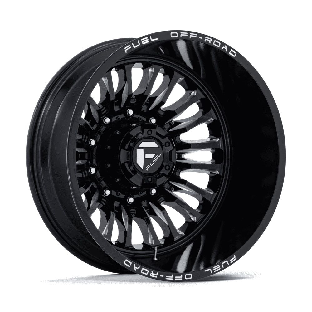 D868 22X8.25 8X200 G-BLK-MILL -201MM