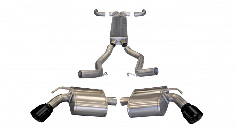 2011-2013 Chevrolet Camaro SS 6.2L V8 Cat-Back X-Pipe 2.5 Cat-Back X-Pipe Dual Rear Exit with S
