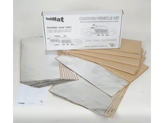 COMPLETE VEHICLE CUSTOM INSULATION KIT POLYMER BLACK BACKING SILVER