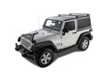 Rhino-Rack 07-18 Jeep Wrangler JK 2Dr Hard Top w/RCL Legs Backbone Roof Rack - Black