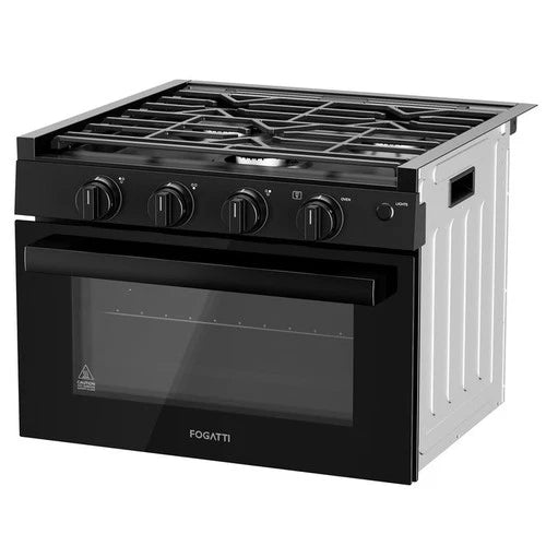 17IN GAS RANGE BLACK