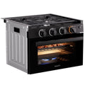 17IN GAS RANGE BLACK