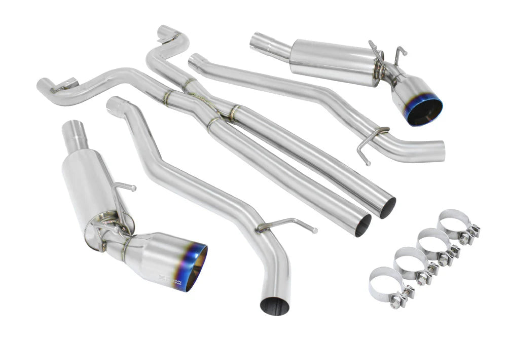 Megan OE-RS Cat-Back Burnt Roll Quad Tips Chevrolet Camaro SS 2010-13 6.2L V8 LS3