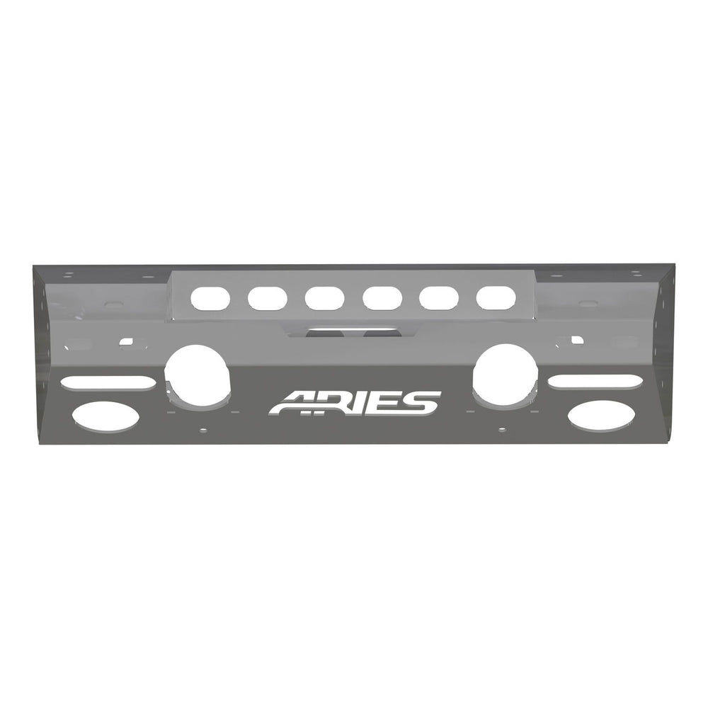 (DPN)0713 JK & JK8 FRONT REPLACEMENT BUMPER ALUMALITE BLACK & SILVER