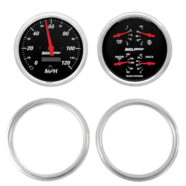 AutoMeter black auto part