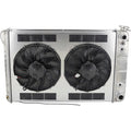Radiator w/Fans C-10 Trk LS 73-87 Trans Raw