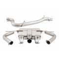 AWE Tuning Audi 8V A3 Touring Edition Exhaust - Dual Outlet Chrome Silver 90 mm Tips