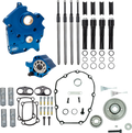 S&S Cycle 2017+ M8 Oil Cooled Models Gear Drive Cam Chest Kit w/o Cam - Black Pushrod Tubes
