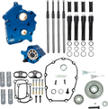 S&S Cycle 2017+ M8 Oil Cooled Models Gear Drive Cam Chest Kit w/o Cam - Black Pushrod Tubes