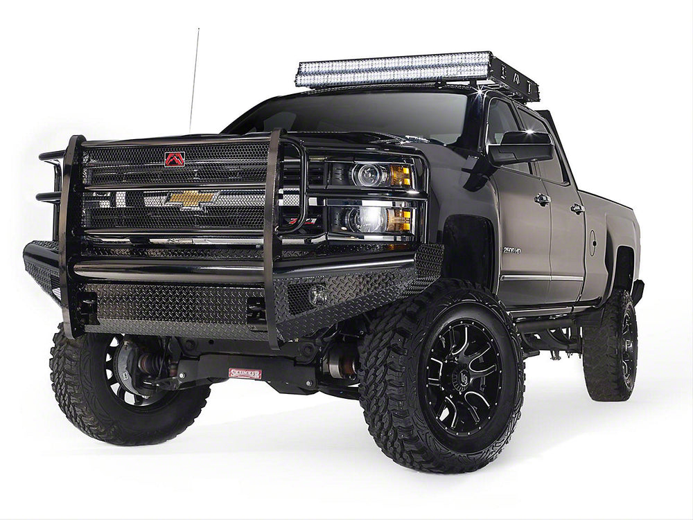 1114 CHEVY HD FRONT RANCH BUMPER W/ FULL GUARD (2500 3500) W/ TOW HOOKS