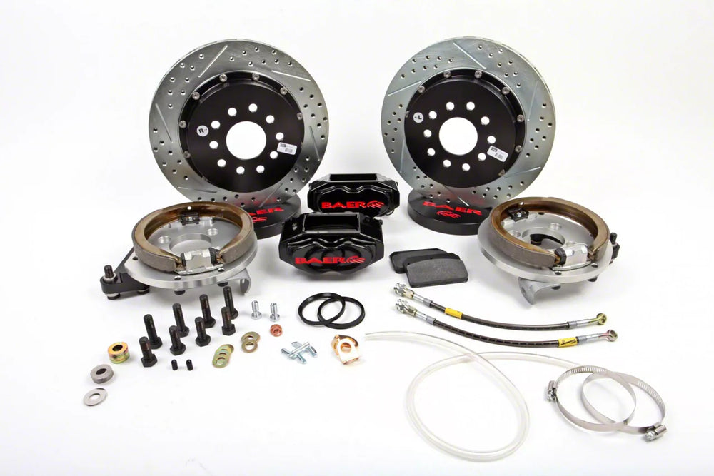 13" SS4+ Brake Sys RR Blk 94-04 Mstng