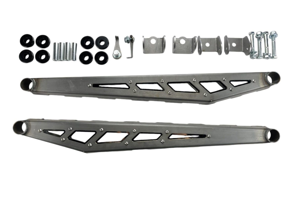 2020 - UP GM HD TRUCKS. SS STYLE UPGRADED COMPRESSION STRUT WITH BRACKETS HARDWARE (RAW) FITS McGAUGHY S 4 INCH LIFT