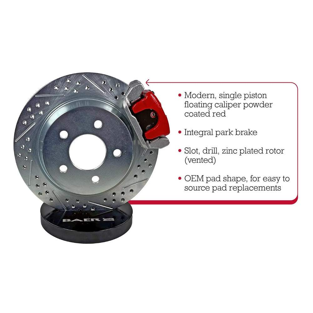 11.65IN CLSC BRAKE SYS RR RED FORD 8.8IN