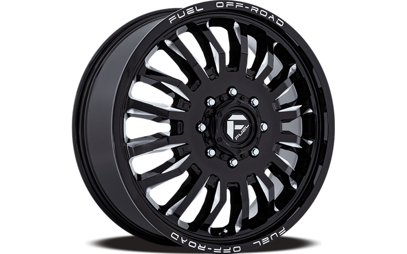 D868 22X8.25 8X6.5 G-BLK-MILL 104MM