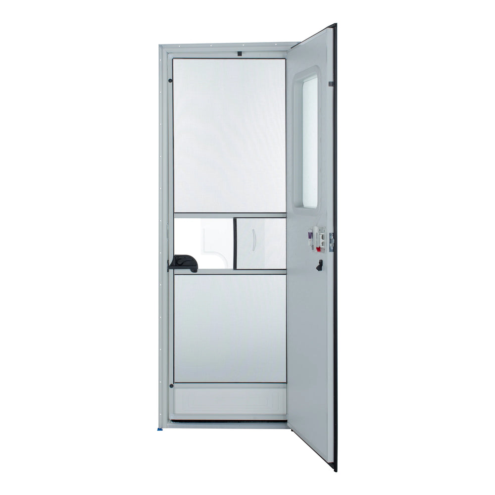 28IN X 68IN RH SQUARE ENTRY DOOR POLAR WHITE