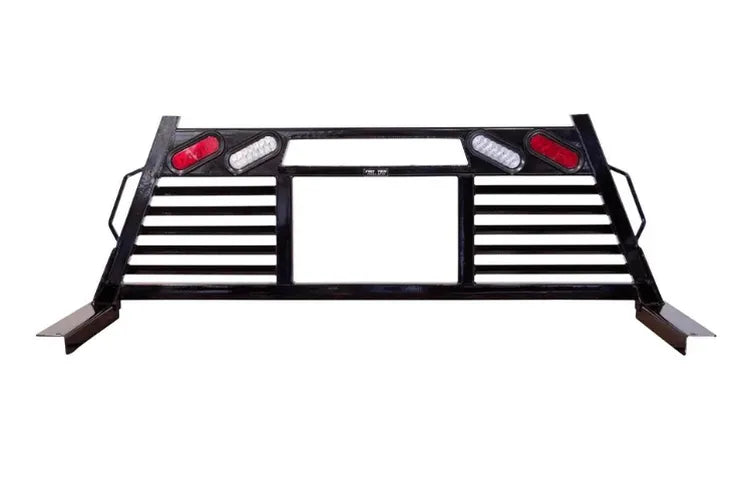 8806 GM SILVERADO/SIERRA OPEN WINDOW HEAVY DUTY HEADACHE RACK W/ LIGHTS