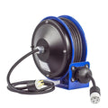PC103012B COMPACT HVY DTY POWER CORD REEL W/A QUAD 4 PLUG IND RECEPT