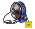 PC103012B COMPACT HVY DTY POWER CORD REEL W/A QUAD 4 PLUG IND RECEPT