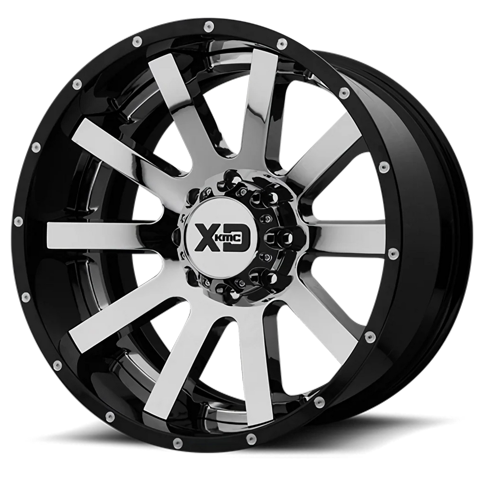 XD200 22X10 6X5.5 CHR BLK MILL LP -18MM