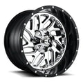 ~(52 lbs. 23X23X13)~ TRITON 20x10 8x180.00 CHROME PLATED GLOSS BLACK LIP (-19 mm)