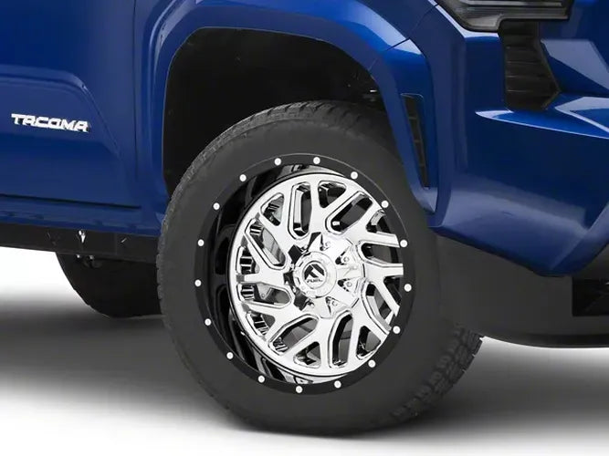 ~(52 lbs. 23X23X13)~ TRITON 20x10 6x135.00/6x139.70 CHROME PLATED GLOSS BLACK LIP (-19 mm)