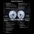 R1 14-19 Chevy Corvette Front & Rear Drill/Slot Carbon Coated Rotor Set w/Perf Sport Pads