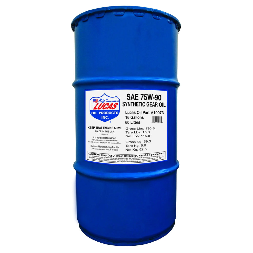 SYNTHETIC SAE 75W90 TRANS & DIFF LUBE/1X1/16 GALLON KEG