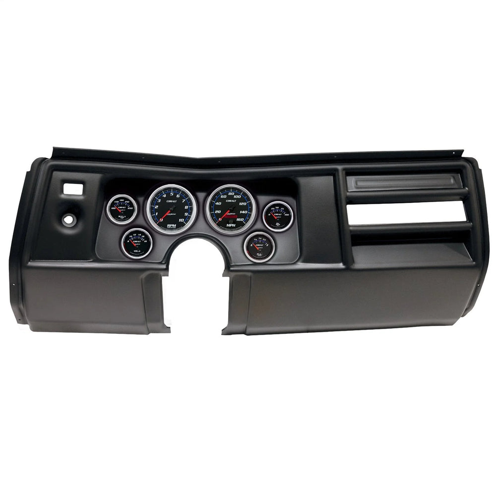 69 CHEVY CHEVELLE NO VENT 33/8IN X 2 & 21/16IN X 4 DIRECT FIT DASH KIT COBALT